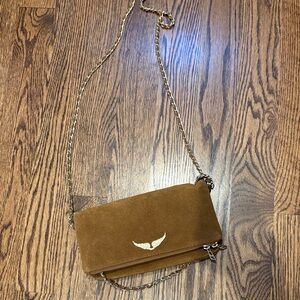 Zadig & Voltaire Brown Suede Chain  Bag